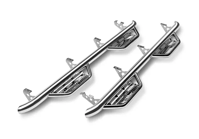 N-Fab Podium SS 07-13 Chevy-GMC 2500/3500 07-10 1500 Ext. Cab – Polished Stainless – 3in