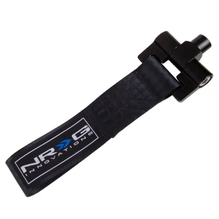 NRG Bolt-In Tow Strap Black – Honda FIT/Jazz 08+ (5000lb. Limit)
