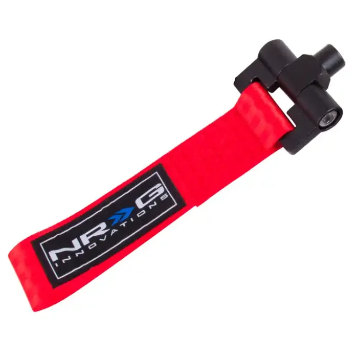 NRG Bolt-In Tow Strap Red – BMW – E90 E92 3 Series / R53 Mini 01-06 (5000lb. Limit)