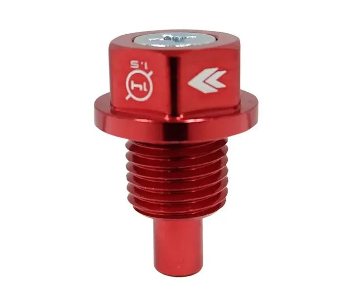 NRG Magnetic Oil Drain Plug M14X1.5 Acura/Honda/Mazda/Mitsubishi – Red