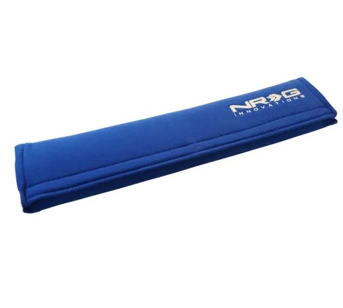 NRG Seat Belt Pads 3.5in. W x 17.3in. L (Blue) Long – 1pc