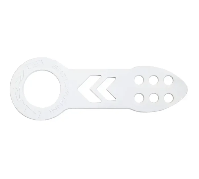 NRG Universal Front Tow Hook – White Powder Coat