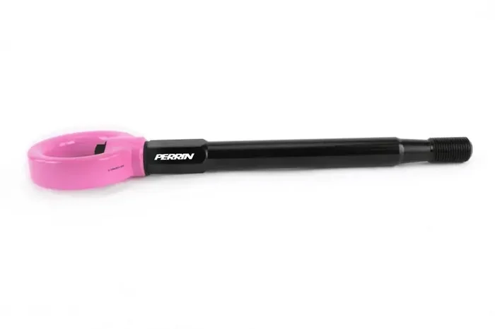 Perrin 08-14 Subaru WRX/STI Tow Hook Kit (Front) – Hyper Pink