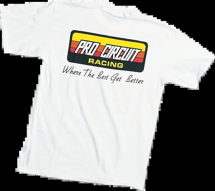 PRO CIRCUIT Original Logo T-Shirt – White – XL PC0118-0140