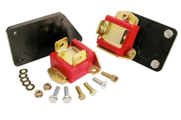 Prothane Chevy LS1 Motor Mount Adapter Kit – Type B – Red