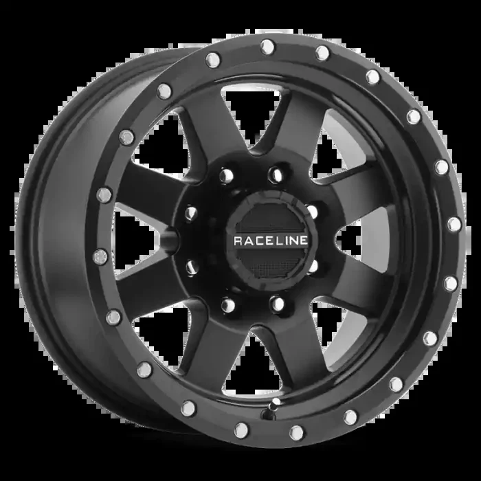 Raceline 935B Defender 16×6.5in / 5×130 BP / 45mm Offset / 84.1mm Bore – Satin Black Wheel