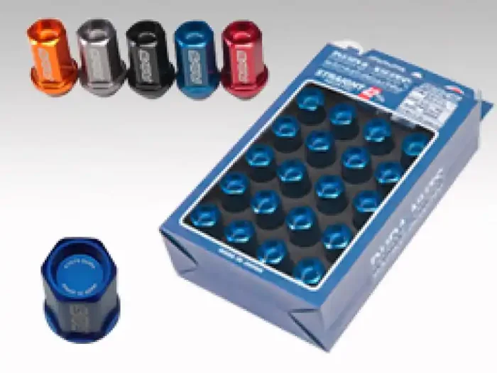 Rays Dura-Nut L42 Straight Type 14×1.50 Lug Nut Set 16 Lug 4 Lock Set – Blue