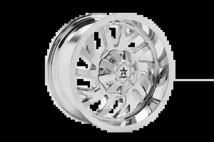 RBP 65R Glock 20×10 5×127 BP / 6 BS 10mm Offset 78mm CB (Hub Centric) Chrome Wheel