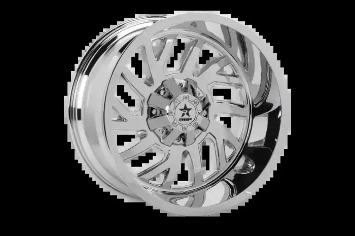 RBP 65R Glock 22×12 5×127 BP / 4.75 BS -44mm Offset 78mm CB (Hub Centric) Chrome Wheel