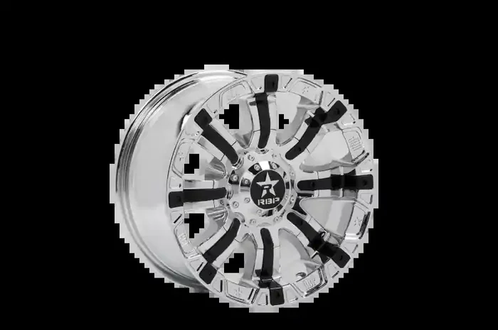 RBP 94R 17×9.0 8×170 BP / 5 BS 0mm Offset 125mm CB (Hub Centric) Chrome w/Black Inserts Wheel