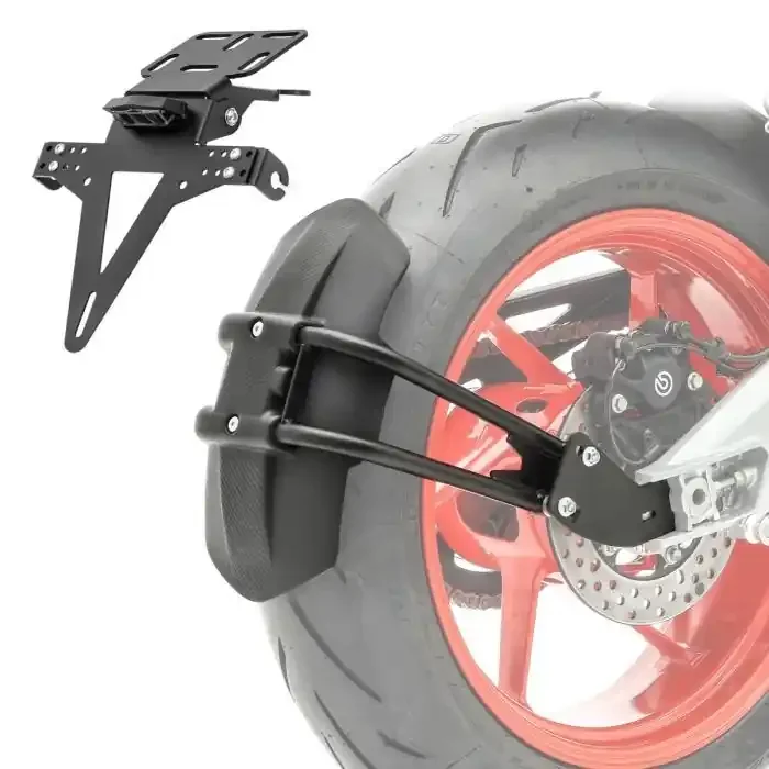 Rear Mudguard Set compatible with Suzuki GSX-S 1000 / F / 750 with Number plate holder Zaddox LN2