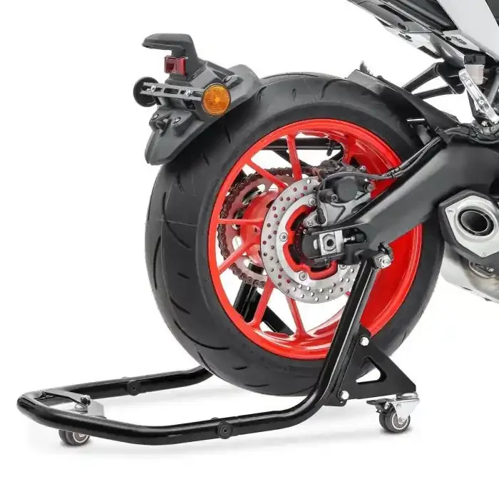 Rear Paddock Stand Dolly compatible with Aprilia RSV4 / Factory Constands XB2 L black