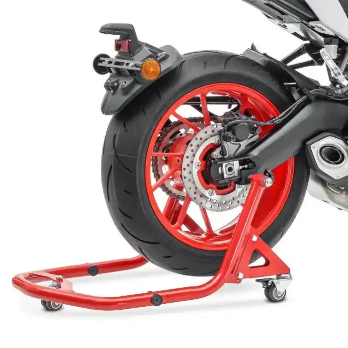 Rear Paddock Stand Dolly compatible with Honda CBR 900 RR Fireblade Constands XB2 L red
