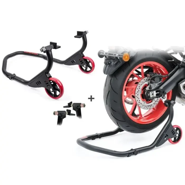 Rear Paddock Stand Set compatible with BMW F 900 R / XR / F 800 R ConStands universal-racing black