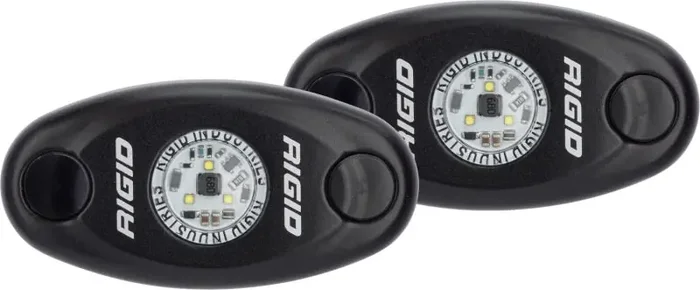 Rigid Industries A-Series Light – Black – High Strength – Red – Set of 2