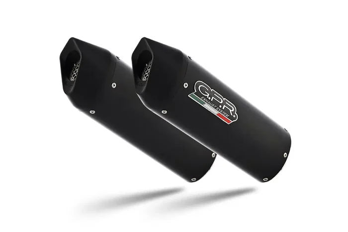 Royal Enfield Interceptor 650 2021-2024 Exhaust GPR Double Slip-on Furore Evo4 Nero