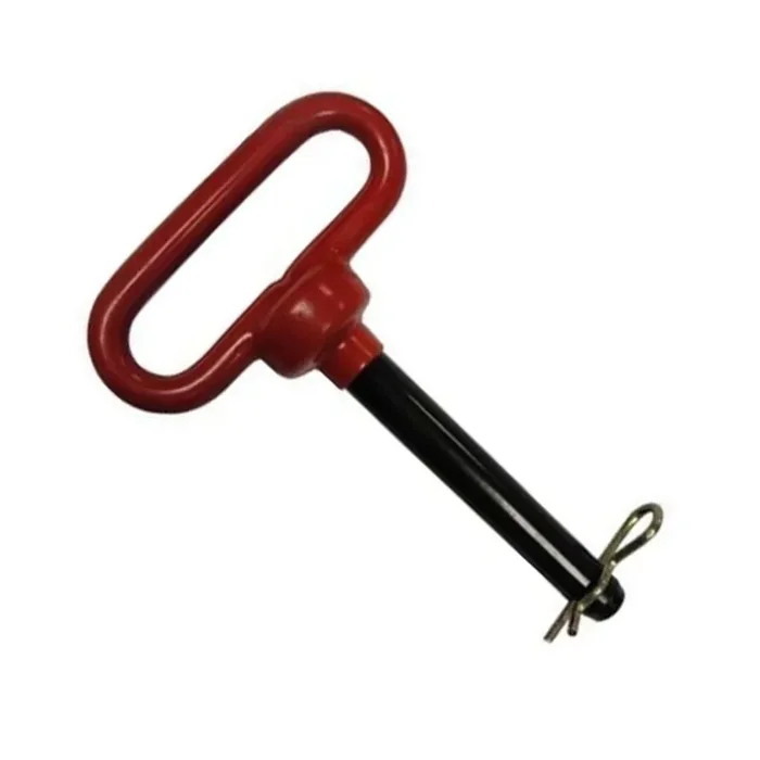 S.52081 Red Handle Hitch Pin with Grip Clip, Pin Ø5/8‘‘, Working length 4‘‘.