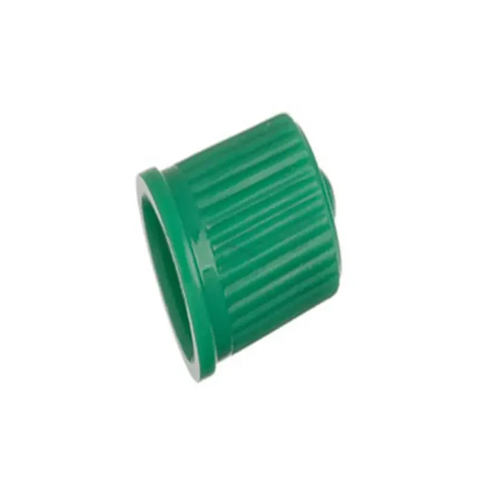 Schrader TPMS Plastic Green Sealing Caps – 100 Pack