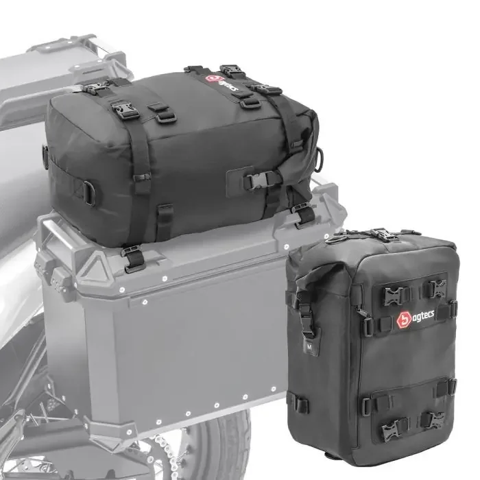 Set 2x Pannier Lid Bag for aluminium side cases and top boxes Bagtecs KH2