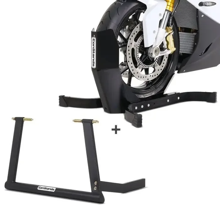 Set Paddock stand compatible with Yamaha MT-09 / Tracer 900 Center Pro and Wheel chock Easy Plus ConStands S-E1