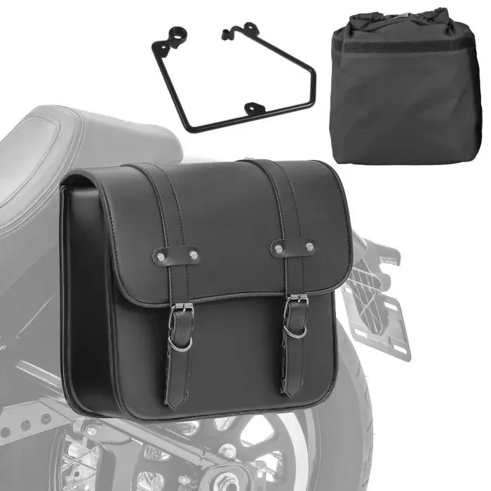 Set Saddlebag + support compatible with chopper / custombikes 1200 Low 07-09 Craftride RNO-L left