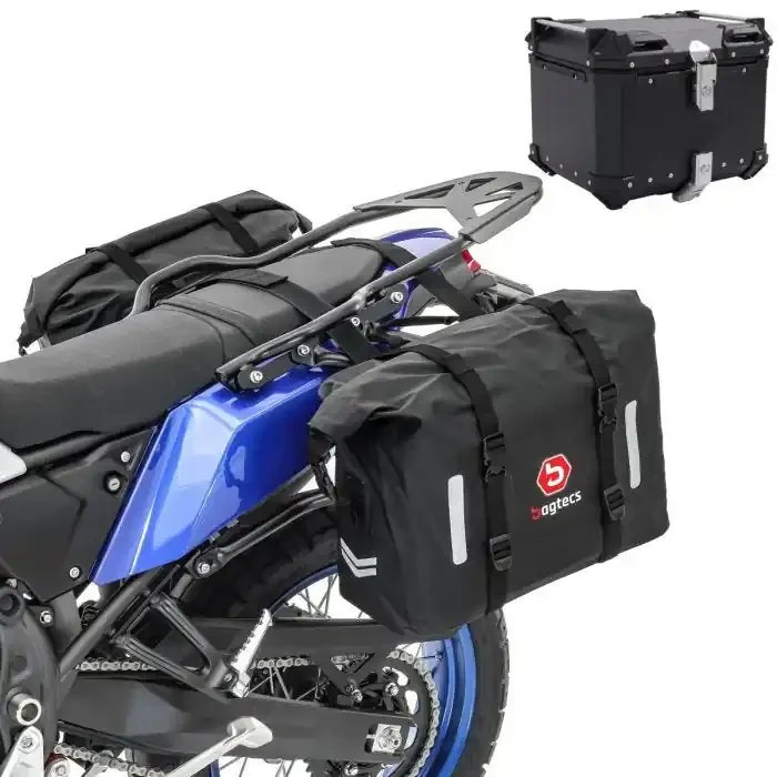 Set Saddlebags WP8 compatible with Ducati Scrambler Desert Sled with Top Box XB45 45L