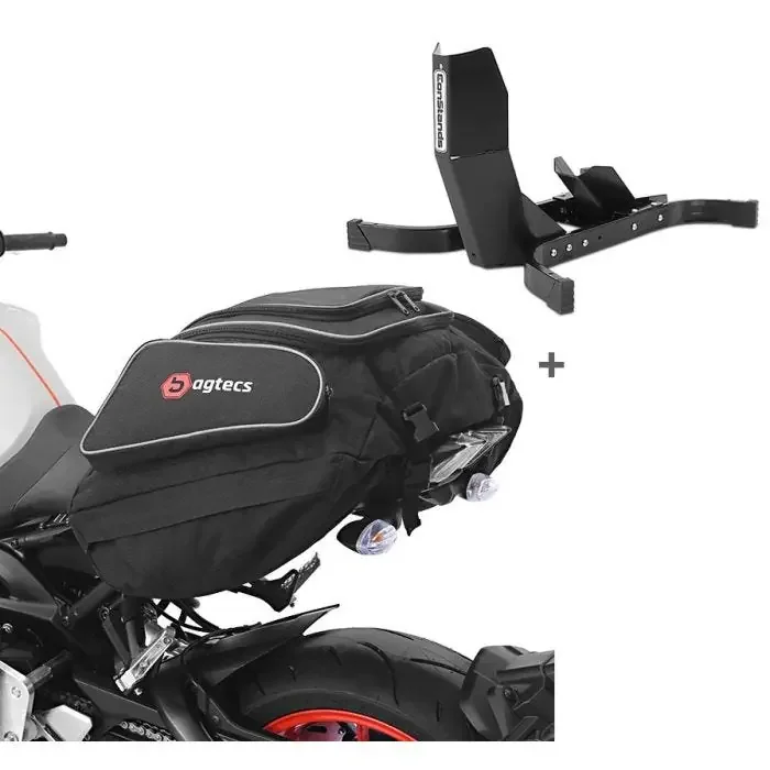 Set SM9 Wheel chock Easy Plus and Tail bag X50 compatible with Ducati Scrambler / 1100 Bagtecs