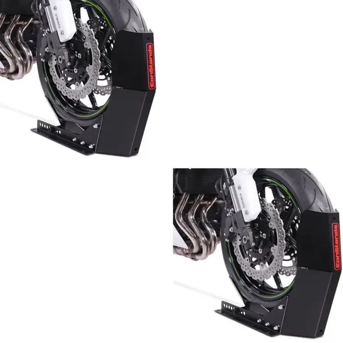Set Wheel Chock Easy-Fix Rocker to 21″ bl + bl matt compatible with Ducati Scrambler 1100 Sport
