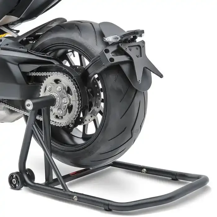 Single swing arm paddock stand compatible with Triumph Speed Triple 1200 RS 21-25 ConStands Single-Classic black-matt