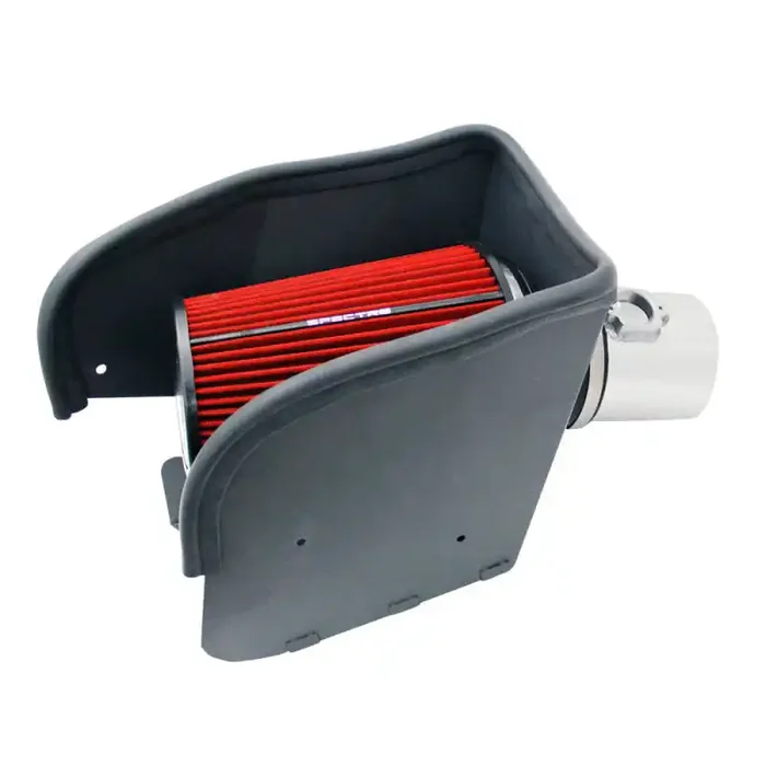 Spectre 08-10 Ford SD V8-6.4L DSL Air Intake Kit – Polished w/Red Filter
