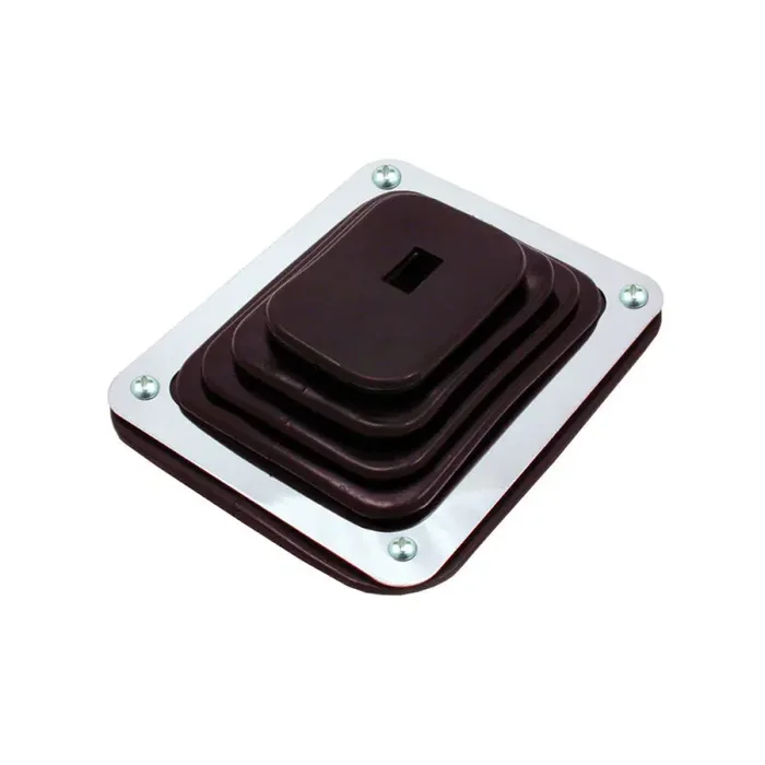 Spectre Shift Boot (Small) – Black Rubber w/Chrome Plated Steel Installation Ring