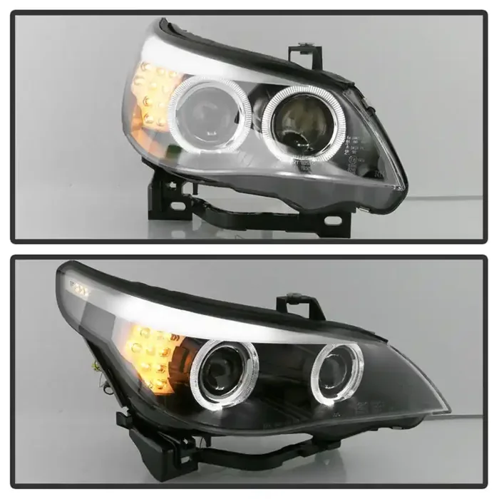 Spyder 08-10 BMW 5-Series E60 (HID Models Only) Projector Headlights – Black PRO-YD-BMWE6008-HID-BK