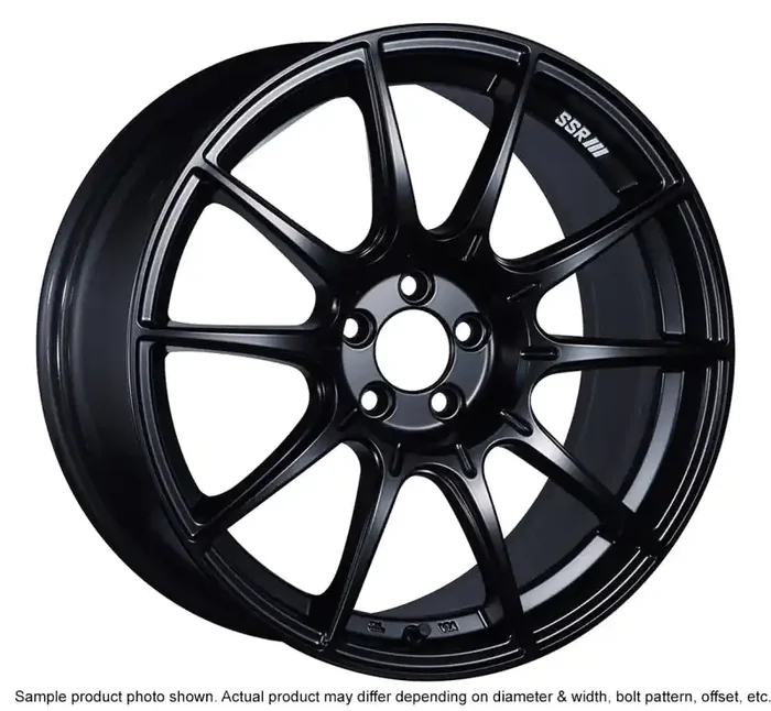 SSR GTX01 19×9.5 5×120 38mm Offset Flat Black Wheel