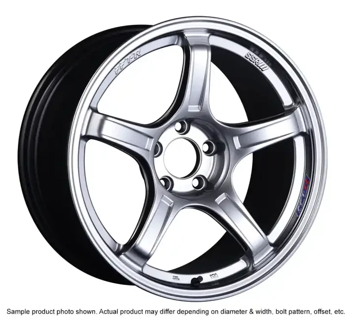 SSR GTX03 18×10.5 5×114.3 22mm Offset Platinum Silver Wheel