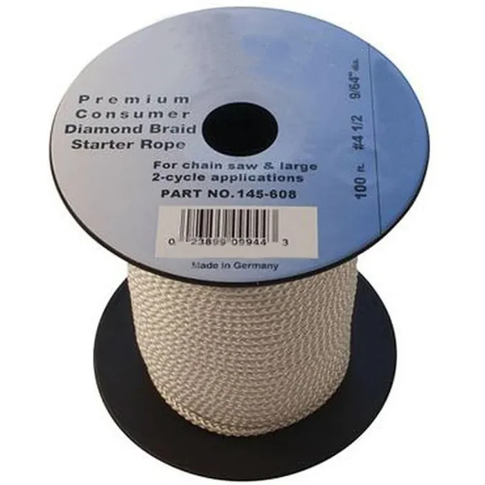Starter 100‘ Diamond Braid Pull Rope Cord 4-1/2 ChainSaw 145-608