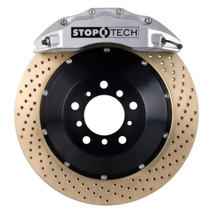 StopTech 00-05 Honda S2000 Silver ST-60 Caliper 355x32mm Drilled Coated Rotors Front Big Brake Kit