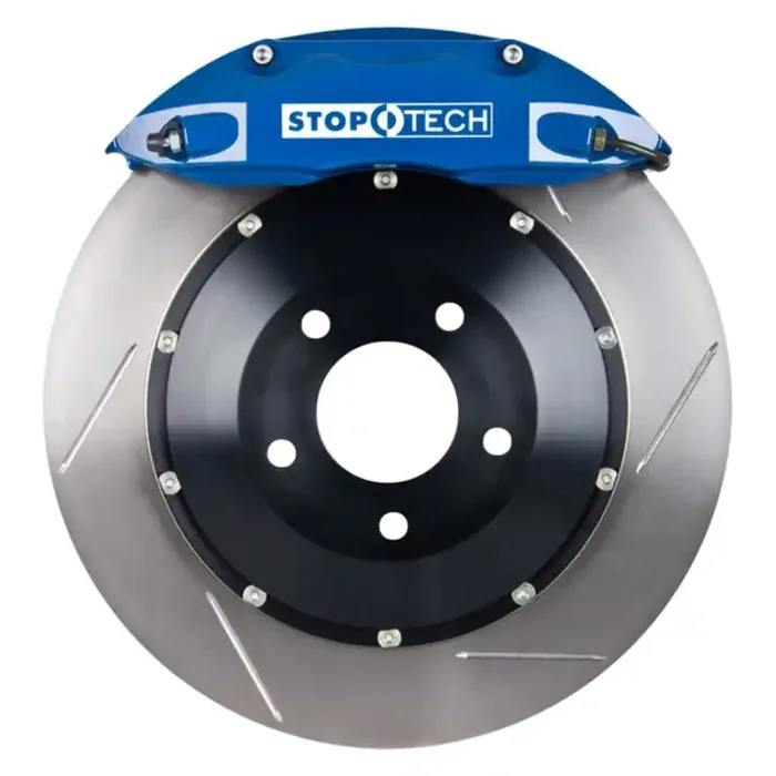 StopTech 08-09 WRX STi Front BBK ST40 355×32 Slotted Rotors Blue Calipers