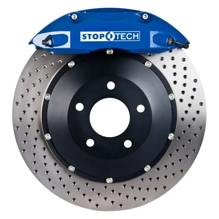 StopTech BBK 02-06 Acura RSX Type S Front BBK Race ST-40 Calipers 328×28 Blue Drilled Rotors