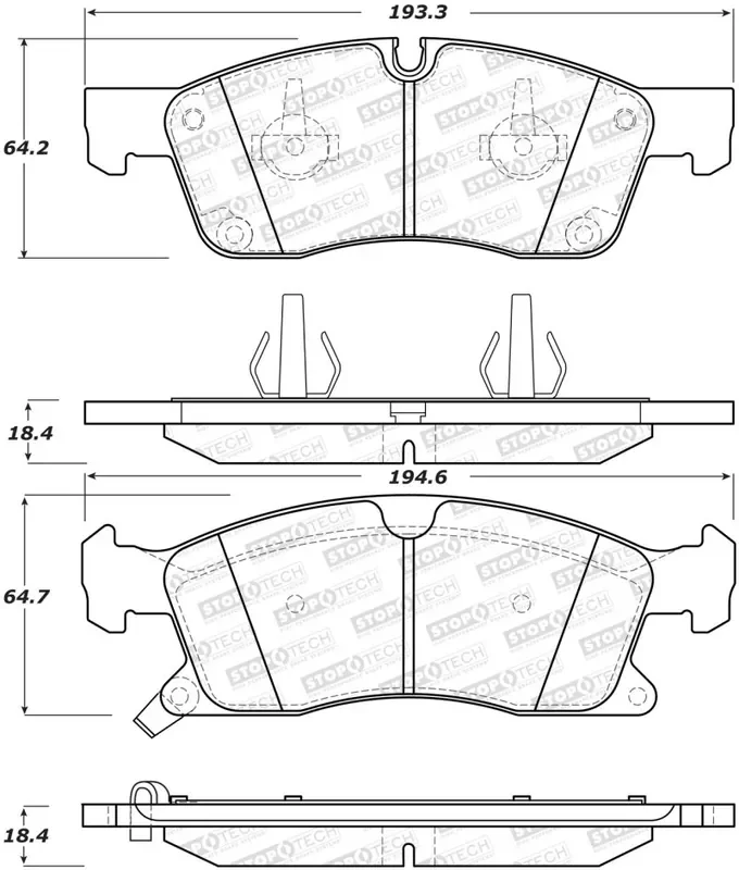StopTech Street Brake Pads – Front