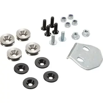 SW-MOTECH Adapter Kit for ADVENTURE-RACK – Black/Silver – TRAX Adventure/ION/EVO GPT.00.152.35100/B