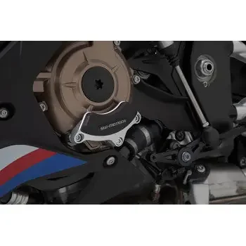 SW-MOTECH Engine Case Protector – Black/Silver – BMW – S1000 R M1000 RR MSS.07.540.10100
