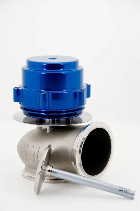 TiALSport V60 Wastegate 60mm 1.048 Bar (15.21 PSI) w/V-Band Clamps – Blue