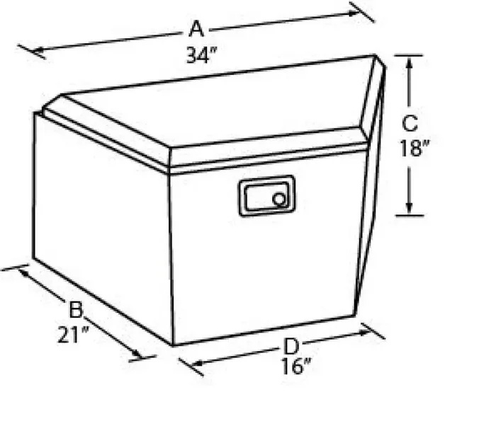 Tradesman Aluminum Trailer Tongue Storage Box (16in.) – Brite