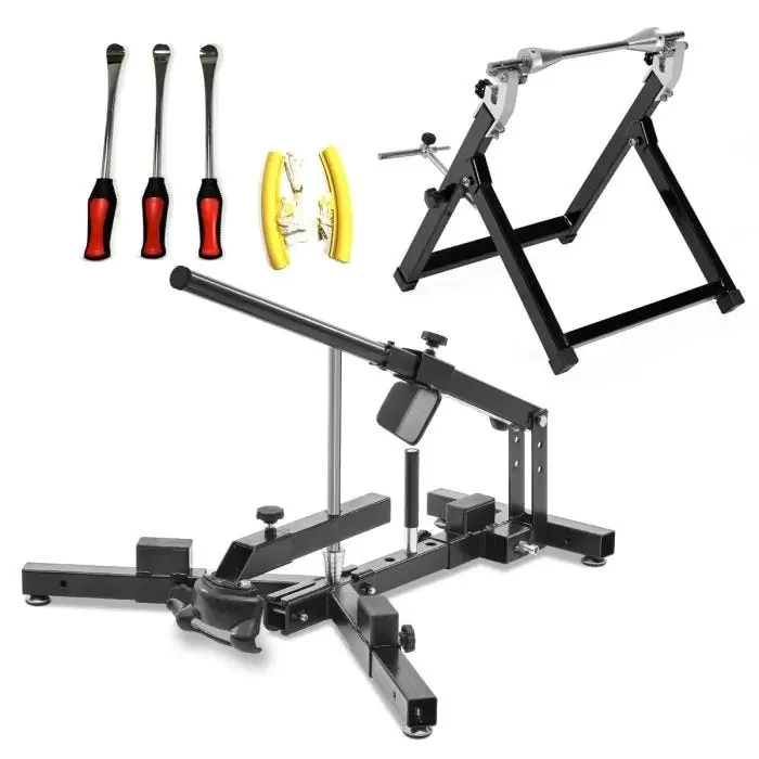 Tyre change Set compatible with Suzuki V-Strom 1050 / 1000 / 650 /XT with Wheel balancer and Mounting tool ConStands
