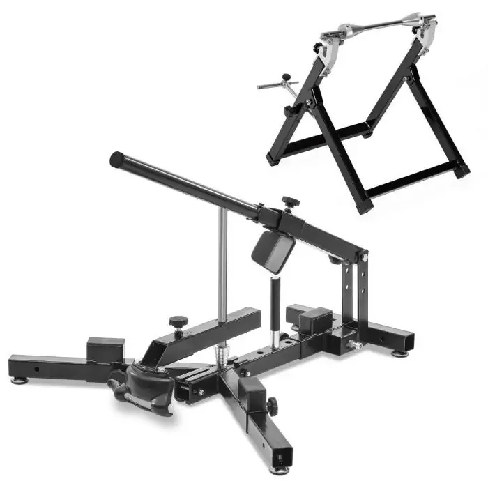 Tyre changer Set compatible with Ducati Hypermotard 950 / SP with Wheel balancer ConStands black