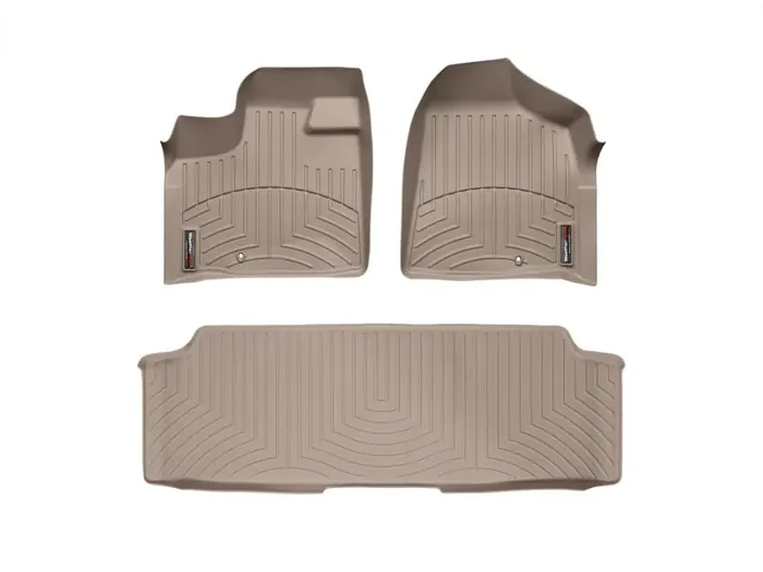 WeatherTech 11+ Chrysler Town & Country Van Front and Rear Floorliners – Tan