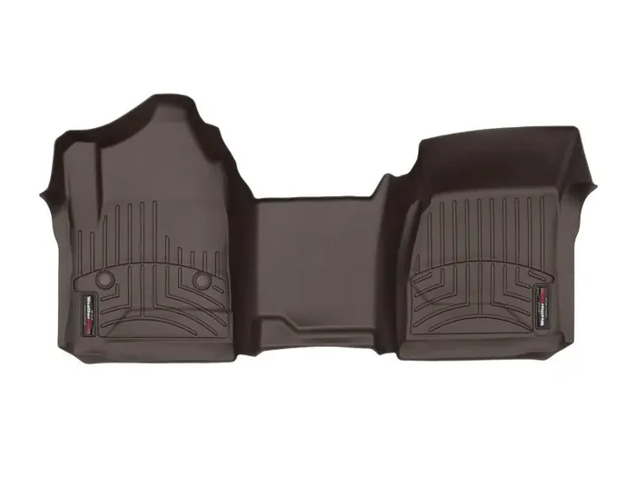 WeatherTech 14+ Chevy Silverado 1500 Regular Cab Front Floor Liner – Cocoa