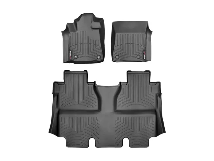 WeatherTech 14+ Toyota Tundra (Crewmax Only) Front and Rear Floorliners – Black